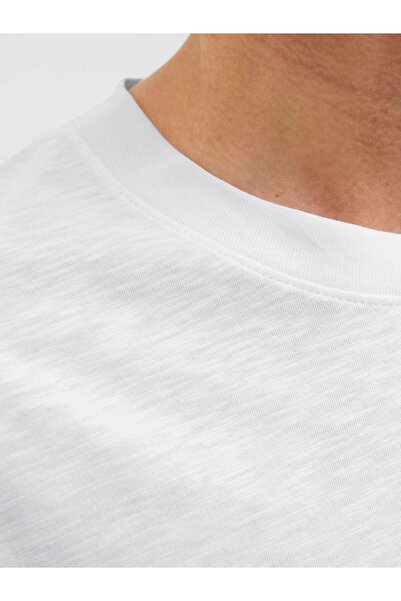 Jack & Jones Ανδρικό μπλουζάκι Jack Jones, λευκό και μεγάλο μέγεθος 12278577 -01