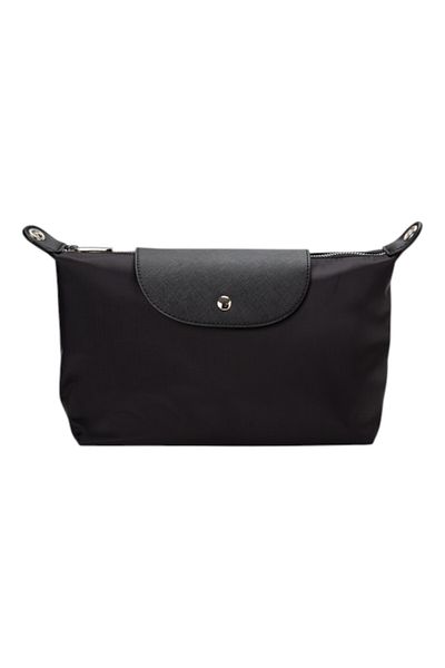 BATA Textured Pouch Bag Black