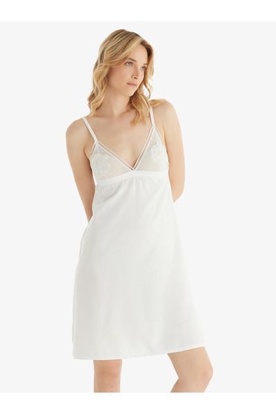Blackspade Women's Nightgown 51830 - White