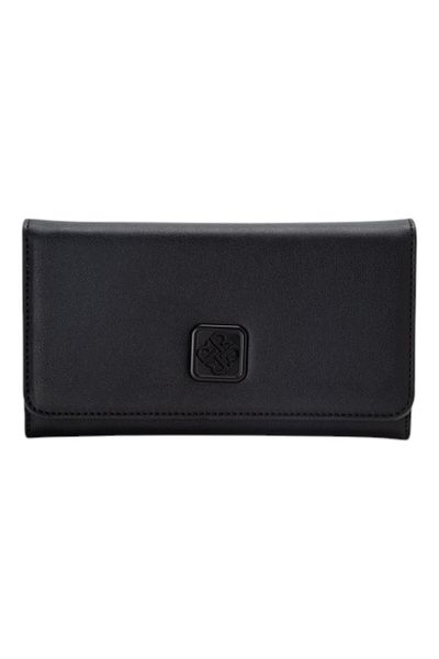 BATA Textured Tri-Fold Wallet Black