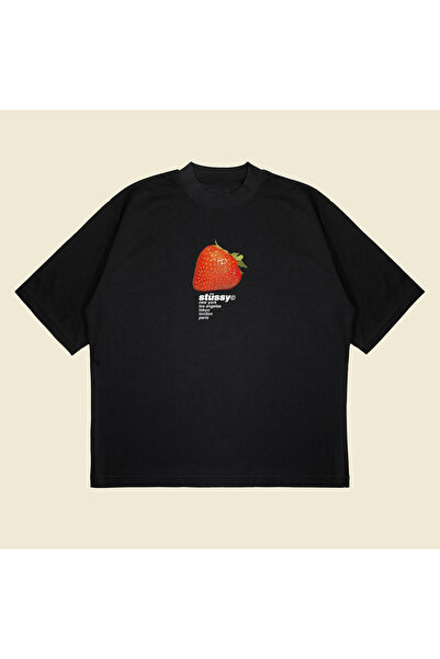 PURE POWER Tricou Strawberry S. Boxy Fit supradimensionat unisex tricou – cu ...