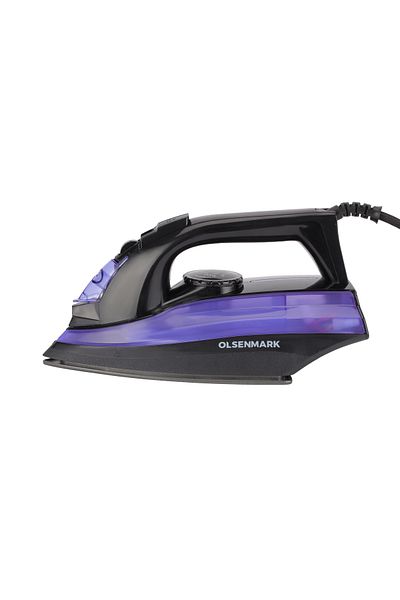 Olsenmark Steam Iron, 1600W, Lightweight, 100ml Water Tank, OMSI1828 - Dry/Steam Adjustable Steam