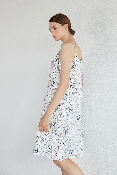 Masha Kate Rochie cu bretele cu imprimeu floral