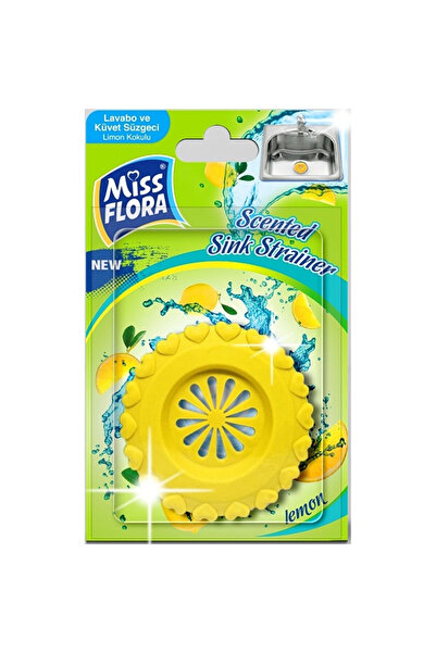 Miss Flora Lavabo Ve Küvet Süzgeçi Limon Kokulu - 24 Adet
