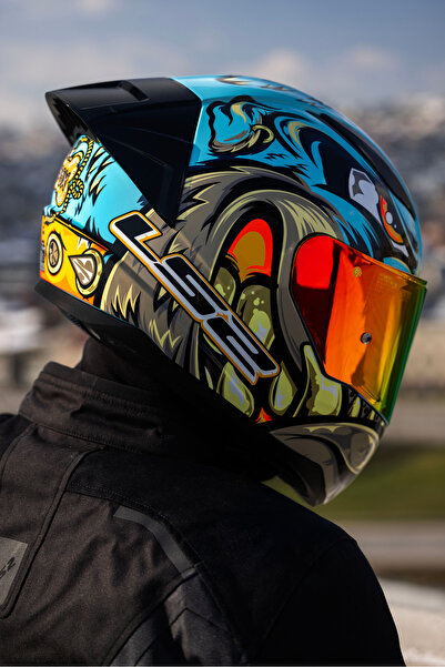 LS2 RAPID 2 RACE NEO MAVİ-MOR KASK