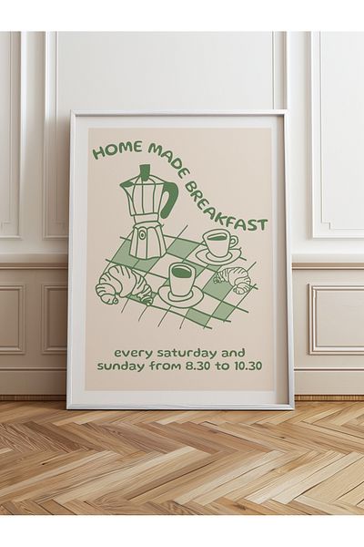 HOMEPACK Single Wooden Framed Painting One Piece Poster Painting Tk/878