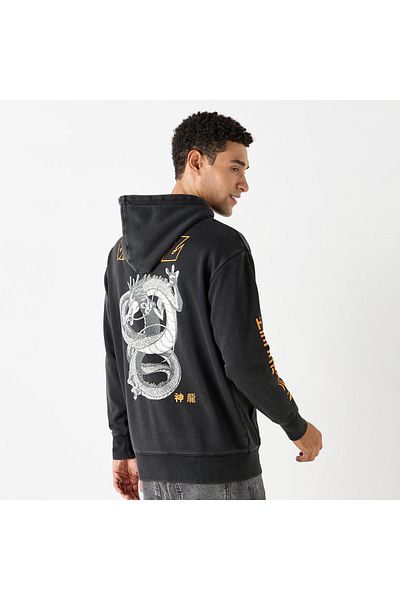 SP Characters Dragonball Z Print Hoodie With Kangaroo Pocket