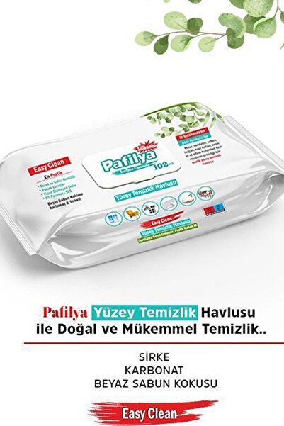 Pafilya Yüzey Temizlik Havlusu, Beyaz Sabun Kokulu, Silikonlu