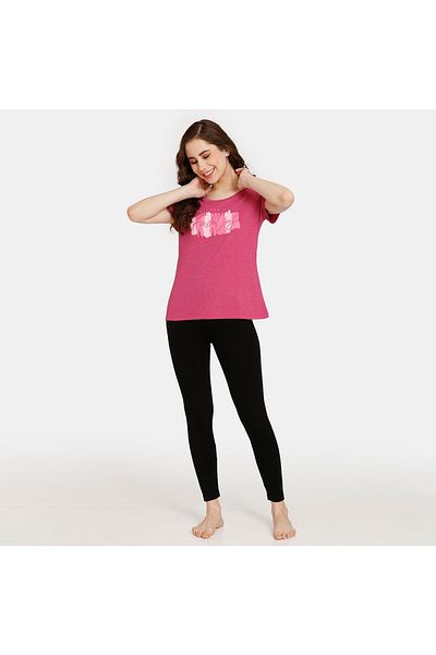 Zivame Set Of 2 - Printed T-shirt With Short Sleeves