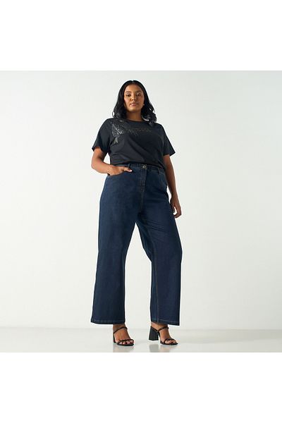 Ulla Popken Plus Size Regular Fit Jeans With Pockets