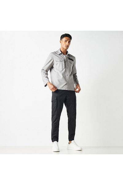 ECKO قميص عملي سادة مع جيوب من Unltd