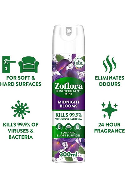 Zoflora -Multipurpose Disinfectant Mist Cleaner-Midnight Blooms- 300ml
