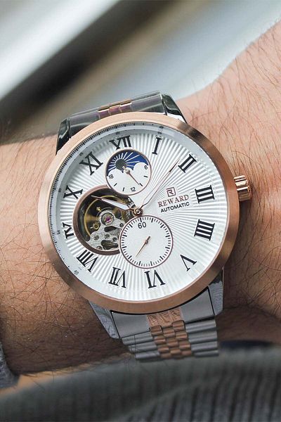 Reward Rwa 146393   Automatic Men's Wrist Watch with Steel Band