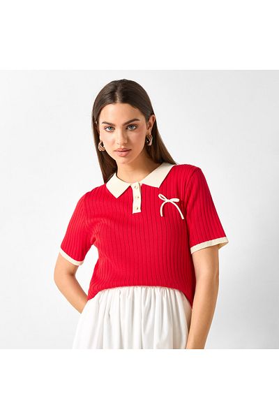 2Xtremz Textured Polo T-shirt With Short Sleeves