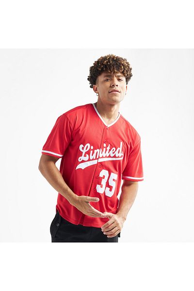 FAV Typography Print Baseball Shirt