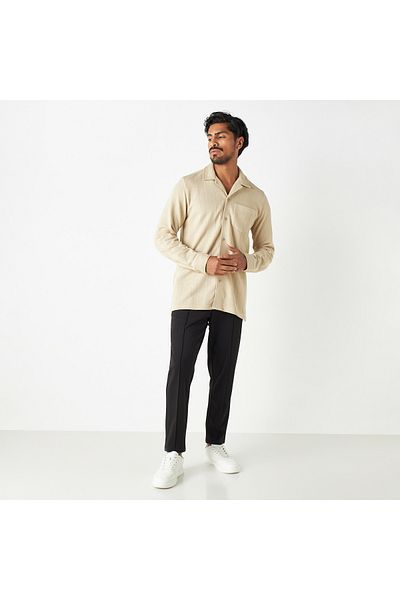 Iconic Solid Pants With Drawstring Closure And Pockets
