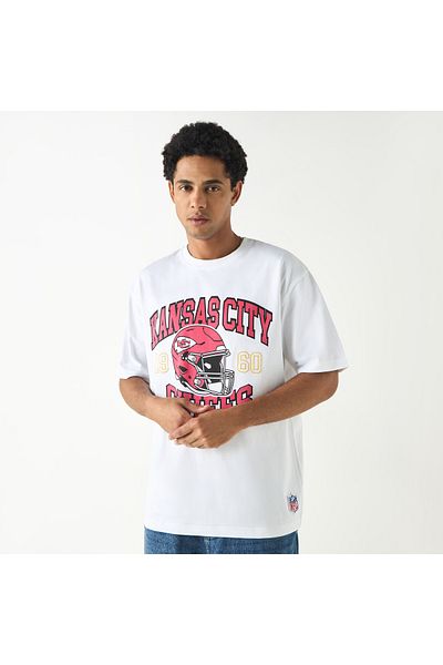 SP Characters The Kansas City Chiefs Print Crew Neck T-shirt With Short Sleeves