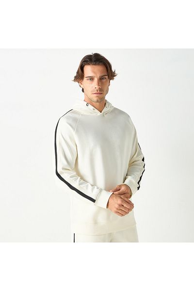 Iconic Tape Detail Hooded Sweatshirt With Raglan Sleeves