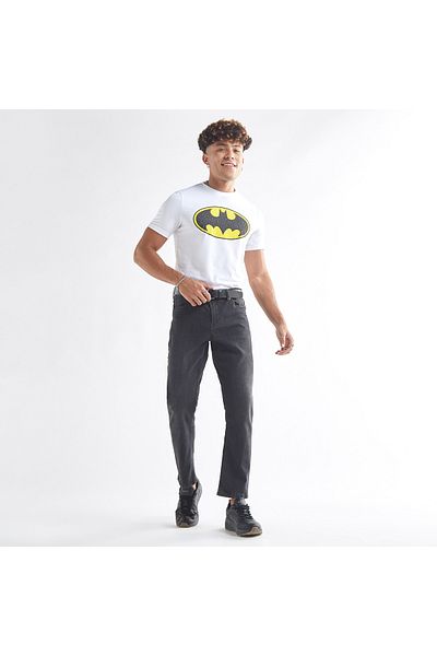 FAV Set Of 2 - Batman Print Crew Neck T-shirt With Short Sleeves