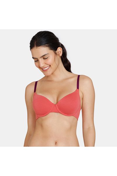 Zivame Padded Wired Bra With Hook And Eye Closure