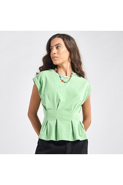 FAV T-shirt With Pleat Detail