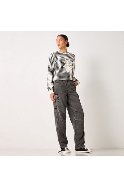 Lee Cooper Striped T-shirt With Long Sleeves