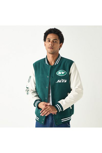 SP Characters The New York Jets Print Button Through Jacket With Pockets
