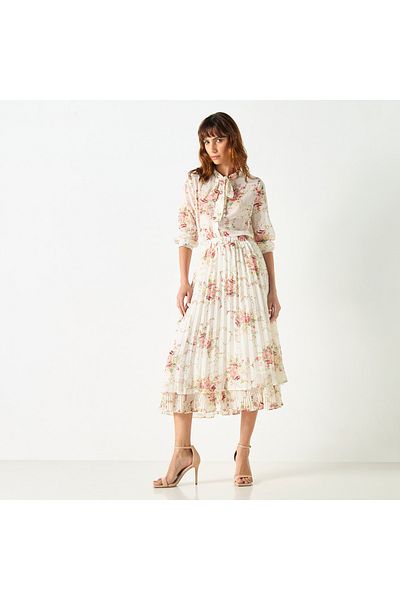 2Xtremz All-over Floral Print Skirt With Elasticated Waistband