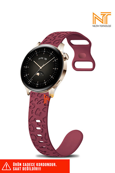 Nezih Case Huawei Watch Gt-gt2-gt3 42mm Ve Elegant 20mm Uyumlu A Kalite Leopa...