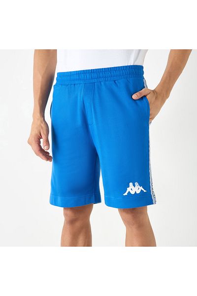 Kappa Logo Print Shorts With Elasticated Waistband And Pockets