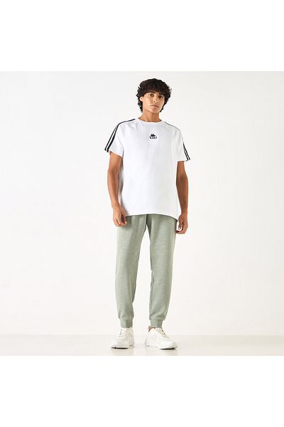 Kappa Logo Embroidered Joggers With Drawstring Closure And Pockets