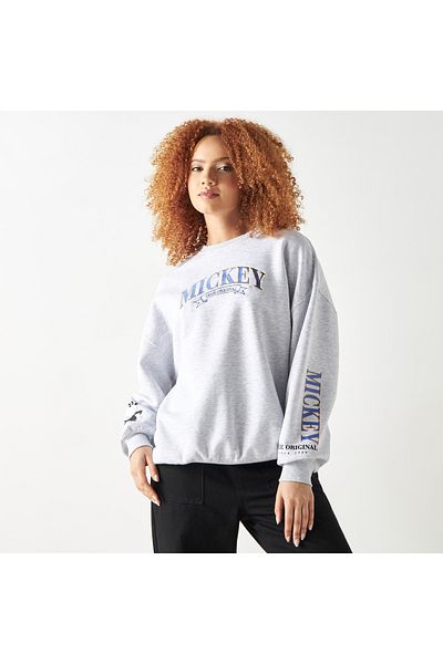 SP Characters Mickey Mouse Detail Sweatshirt With Crew Neck