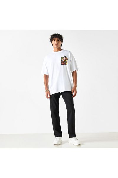SP Characters One Piece Print T-shirt With Crew Neck And Short Sleeves