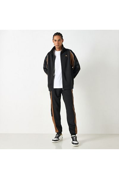 Kappa Logo Print Panelled Track Pants With Elasticated Waistband