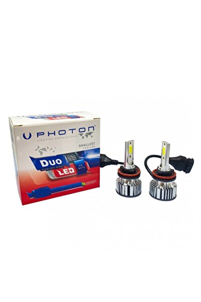 Genel Markalar Pulsar Rs 200 Led Far Ampul Duo 2 Adet Takım H11 Soğutucu Fanlı Led Xenon 12V-24V Supermto