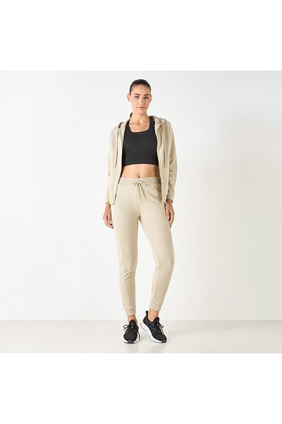 Adot Panelled Joggers With Pockets And Drawstring Closure