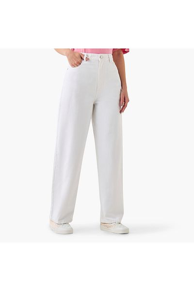 Lee Cooper Baggy Fit Jeans With Button Closure