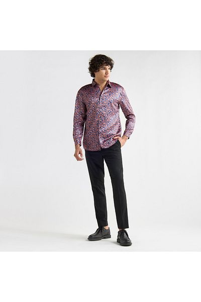 FAV Printed Satin Evening Shirt