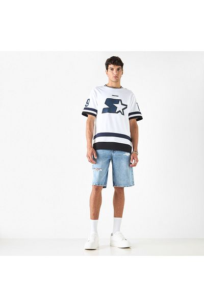 Starter Printed T-shirt With Crew Neck And Short Sleeves