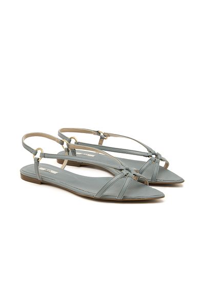 Desa Gray Women's Leather Sandals