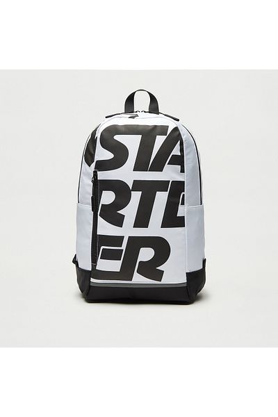Starter Logo Print Backpack With Adjustable Straps And Zip Closure