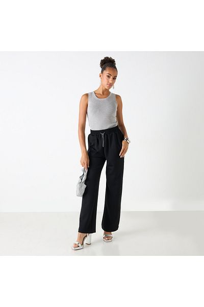 2Xtremz Embellished Wide Leg Pants With Elasticated Waistband