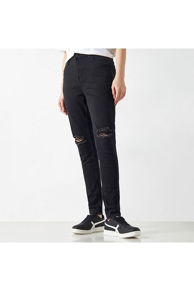 Lee Cooper Super Skinny Fit Distressed Jeans