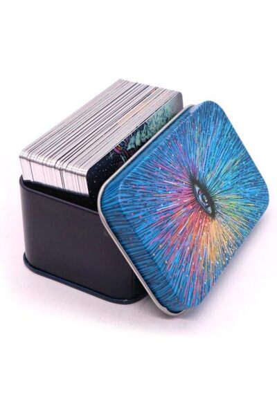 Bıyıklı Tobacco The Prisma Visions Tarot Deck Metal Kutu