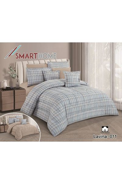 smart home Double-sided comforter set, 5-piece bed sheet, 5-piece comforter, 100% cotton, 180X230cm bed sheet
