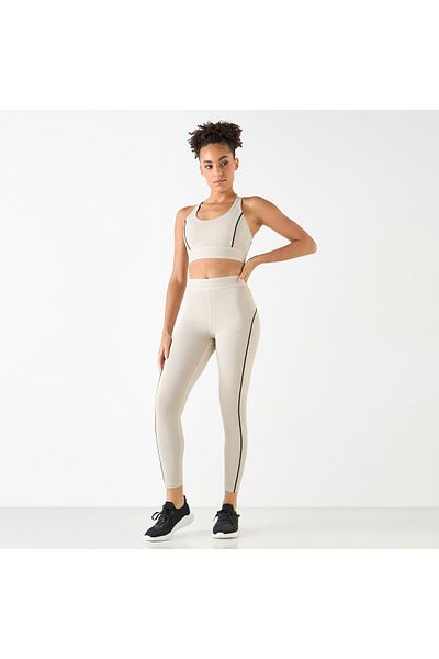 Kappa Logo Embossed Tipping Leggings
