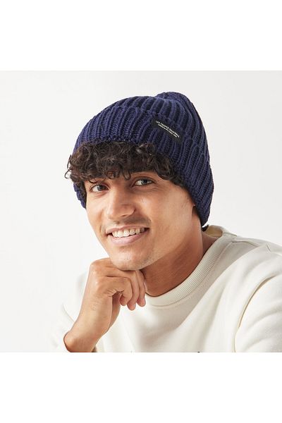 Lee Cooper Set Of 3 - Crochet Textured Beanie Cap