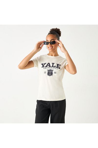 SP Characters Varsity Print Crew Neck T-shirt With Short Sleeves