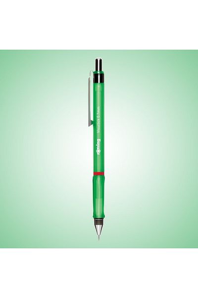 Rotring Visuclick Versatil Pen, 0.7 mm Opaque Green |   Ergonomic Metal Mechanism