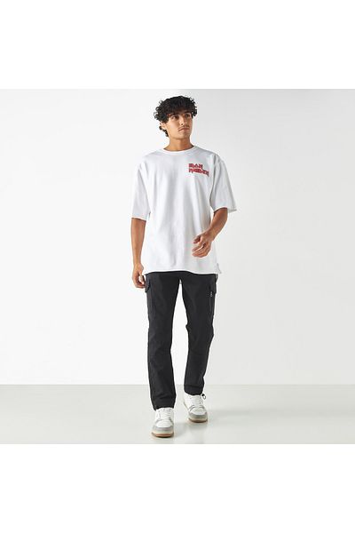SP Characters Iron Maiden Print Crew Neck T-shirt With Short Sleeves